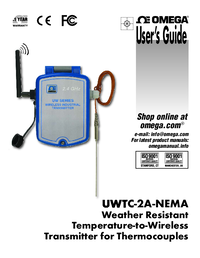Thumbnail of document Manual - UWTC-2-NEMA Weather Resistant Wireless Thermocouple Transmitter